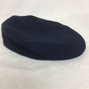 Vintage Perry Ellis Navy Wool Drivers Cap